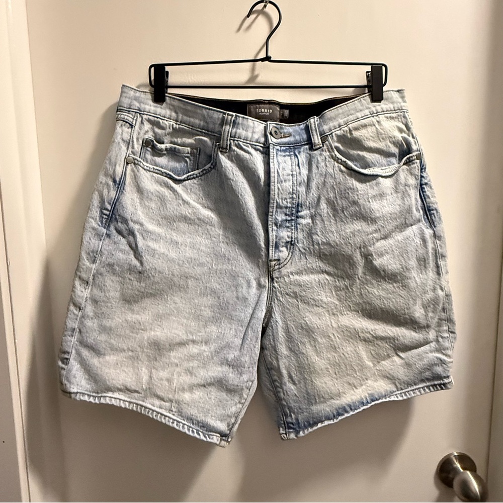 Light Blue Denim Shorts